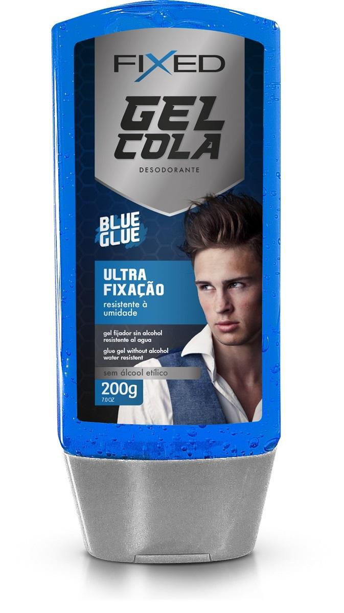 GEL COLA FIXADOR FIXED 200G - BLUE GLUE - AZUL