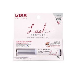 COLA DE CÍLIOS KISS LASH COUTURE - INCOLOR - PARA CILIOS INTEIRIÇOS