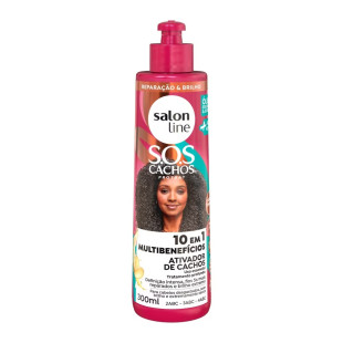 ATIVADOR DE CACHOS SALON LINE 300ML - SOS CACHOS -    +PODEROSOS