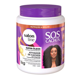 ATIVADOR DE CACHOS SALON LINE 1KG - SOS CACHOS - NUTRITIVO