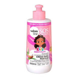 CREME PARA PENTEAR SALON LINE 300ML - SOS CACHOS KIDS