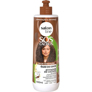 ATIVADOR DE CACHOS SALON LINE 500ML - SOS CACHOS - COCO