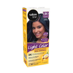 TONALIZANTE SALON LINE LIGHT COLOR 1.110 - PRETO AZULADO INTENSO