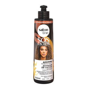 ATIVADOR DE CACHOS SALON LINE 300ML - SOS CACHOS - ARGININA RECONSTRUÇÃO