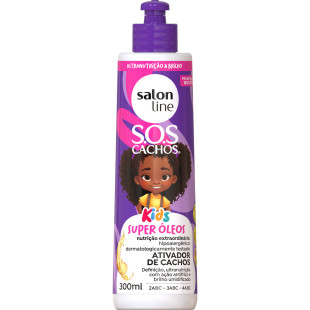 ATIVADOR DE CACHOS SALON LINE 300ML - SOS CACHOS - KIDS DEFINIÇÃO