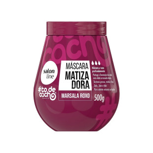 MÁSCARA CAPILAR MATIZADORA SALON LINE 500G #TODECACHO - MARSALA ROXO