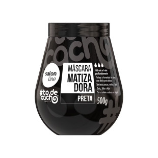 MÁSCARA CAPILAR MATIZADORA SALON LINE 500G #TODECACHO - PRETO