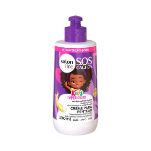 CREME DE PENTEAR SALON LINE 300ML - SOS CACHOS KIDS - NUTRIÇÃO EM AÇÃO