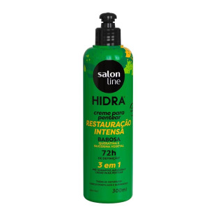 CREME PARA PENTEAR SALON LINE 300ML - 3 EM 1-  HIDRA BABOSA