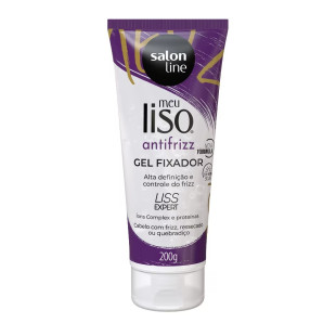 GEL FIXADOR SALON LINE 200G - MEU LISO - ANTIFRIZZ