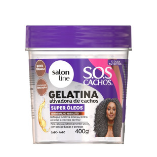 GELATINA SALON LINE 400G - SOS CACHOS - SUPER ÓLEOS