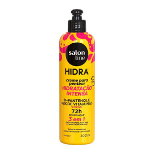 CREME PARA PENTEAR SALON LINE 300ML - 3 EM 1 - HIDRA D-PANTENOL