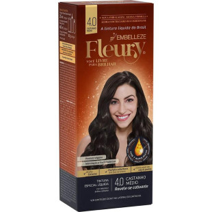 COLORAÇÃO FLEURY KIT 4.0 - CASTANHO MÉDIO