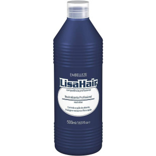 NEUTRALIZANTE CREMOSO LISAHAIR 500ML EFEITO LISO COM QUERATINA