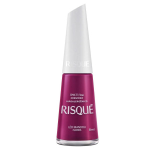 ESMALTE RISQUE CREMOSO - ROSAS - LÉO MANDOU FLORES