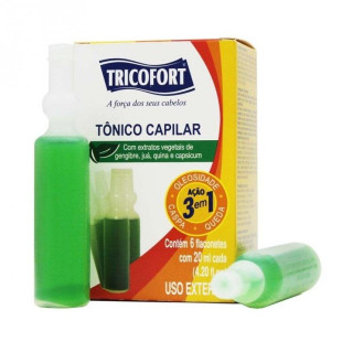 TÔNICO CAPILAR TRICOFORT 20ML - 3 EM 1 - 6 UNIDADES