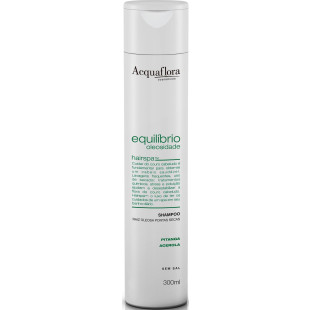 SHAMPOO ACQUAFLORA 300ML EQUILIBRIO OLEOSIDADE - RAIZ OLEOSA E PONTAS SECAS