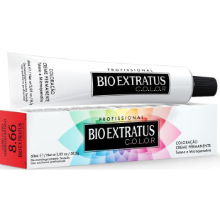 COLORACAO BIO EXTRATUS COLOR 8.66 - LOURO CLARO VERMELHO INTENSO