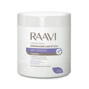 CREME DE MASSAGEM RAAVI 500G - SPA TERAPIA DRENAGEM LINFÁTICA