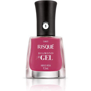 ESMALTE RISQUE DIAMOND GEL - HIBISCO ROSA