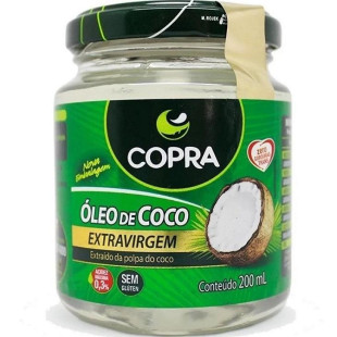 ÓLEO DE COCO COPRA 200ML - EXTRA VIRGEM