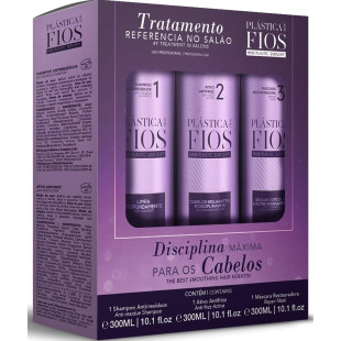 KIT CADIVEU PLÁSTISCA DOS FIOS 300ML - ANTIFRIZZ 