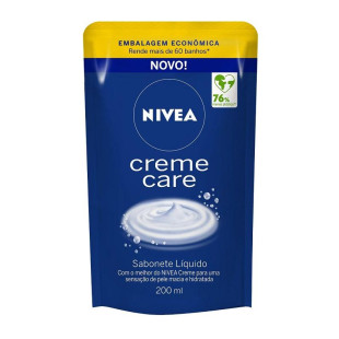 SABONETE LÍQUIDO NÍVEA 200ML - CREME CARE - REFIL