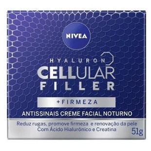 CREME FACIAL NÍVEA 52G - ANTISSINAIS - HYALURON CELLULAR FILLER - NOITE FPS 30