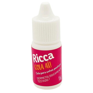 COLA PARA UNHAS POSTIÇAS RICCA 5G - COM BICO APLICADOR ref: 1345