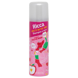 SHAMPOO A SECO RICCA 50ML - MAÇA DO AMOR