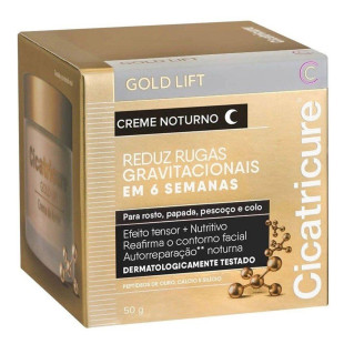 CREME FACIAL CICATRICURE 50G GOLD LIFT  - NOTURNO