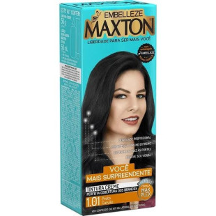 COLORAÇÃO MAXTON KIT 1.01 - PRETO CARVÃO