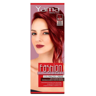 COLORACAO YAMA FASHION COLOR 6.26 - LOURO ESCURO IRISADO VERMELHO