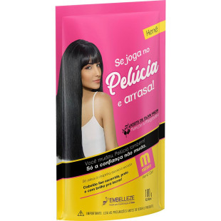 CREME ALISANTE EMBELLEZE HENÊ PELUCIA EM GEL 180G MEDIO - PRETO