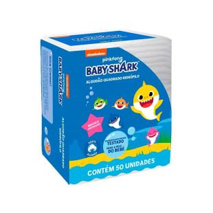 HASTES FLEXÍVEIS CREMER 50 UNIDADES - BABY SHARK