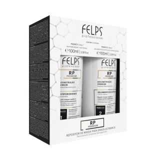 KIT FELPS RECONSTRUÇÃO PREMIUM 100ML - ANTIPOROSIDADE + SELAMENTO DE CUTÍCULAS