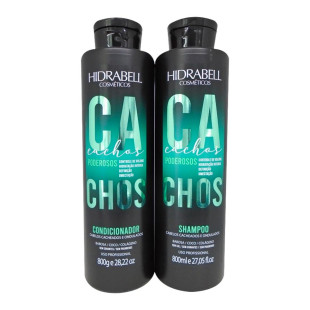 KIT HIDRABELL CACHOS PODEROSOS 800ML - SHAMPOO + CONDICIONADOR