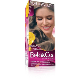 COLORAÇÃO BELA E COR KIT 7.1 - LOURO CINZA MÉDIO