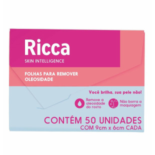 FOLHAS RICCA REMOVEDOR DE OLEOSIDADE - 50 UNIDADES - ref:3716