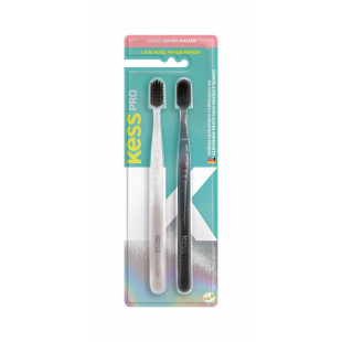 ESCOVA DENTAL KESS - PRO EXTRA MACIA BW - 2 UNIDADES  ref:2533