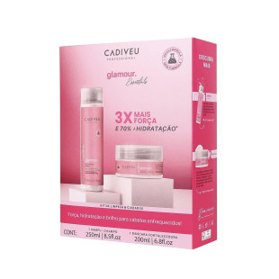 KIT CADIVEU GLAMOUR HOMECARE - SHAMPOO 250ML + MÁSCARA CAPILAR 200ML