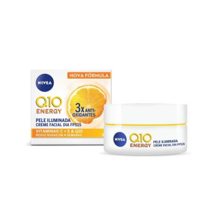 CREME FACIAL NIVEA 51G - Q10 ENERGY - DIA FPS 15