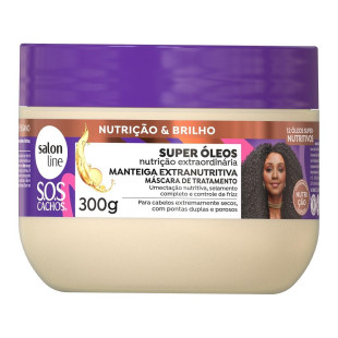 MÁSCARA CAPILAR SALON LINE 300G - MANTEIGA EXTRANUTRITIVA - SUPER ÓLEOS