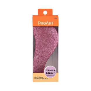 ESCOVA PARA CABELO PROART DESEMBARAÇANTE - GLITTER - ROSA