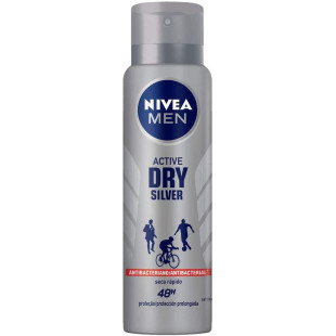 DESODORANTE AEROSOL NÍVEA MEN 150ML - DRY SILVER