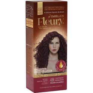 COLORAÇÃO FLEURY KIT 4.66 - CASTANHO BORGONHA