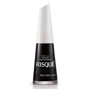 ESMALTE RISQUE CREMOSO - PRETO SEPIA