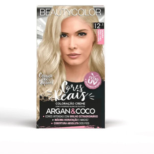 COLORAÇÃO BEAUTYCOLOR KIT 12.1 - LOURO MUITO CLARO CINZA ESPECIAL