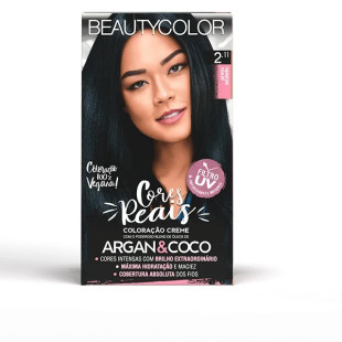 COLORAÇÃO BEAUTYCOLOR KIT 2.11 - PRETO AZULADO