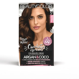 COLORAÇÃO BEAUTYCOLOR KIT 5.4 - CASTANHO CLARO ACOBREADO